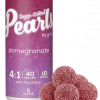 Variation Pomegranate 4:1 CBD Gummies - 5 x 2mg THC 5 x 2mg THC 5 x 8mg CBD Cozy up and wind down with sweet and refreshing Pomegranate Pearls. Infused with CBD and THC in a 4:1 ratio, each sugar-coated pearl contains 8 mg of CBD and 2 mg of THC. Pearls are bursting with natural flavour, and coated in sugar for a sweet treat no matter where you are. Bring them on the go, enjoy them with friends, or indulge in a night in by yourself because Pearls go with everything. 5 gummies per pack.